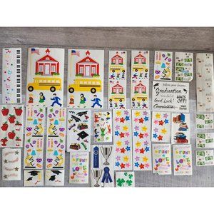 Mrs. Grossman Retired Stickers School Music Science Bus Apples Books Grad #48